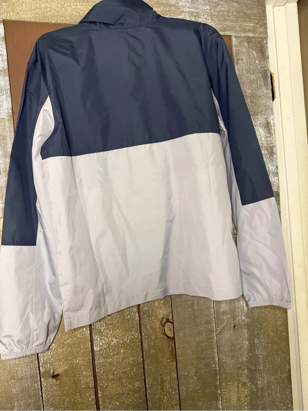 NWT Under Armour Navy and Light Gray Pullover Half-Zip Windbreaker